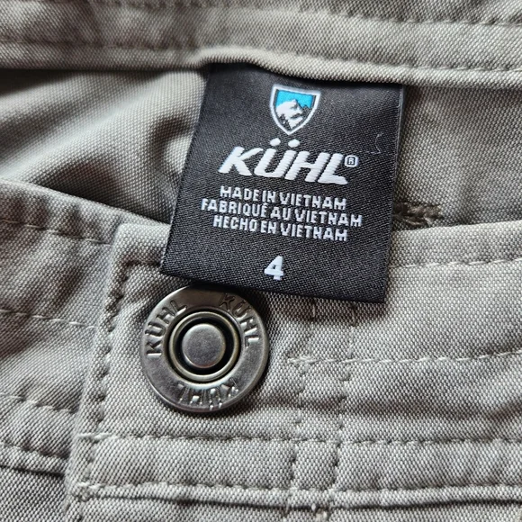 Kuhl "Trekr Kapri" Capri Pants Sage Green Hiking Gorpcore | Women's Size 4 - Picture 6 of 13